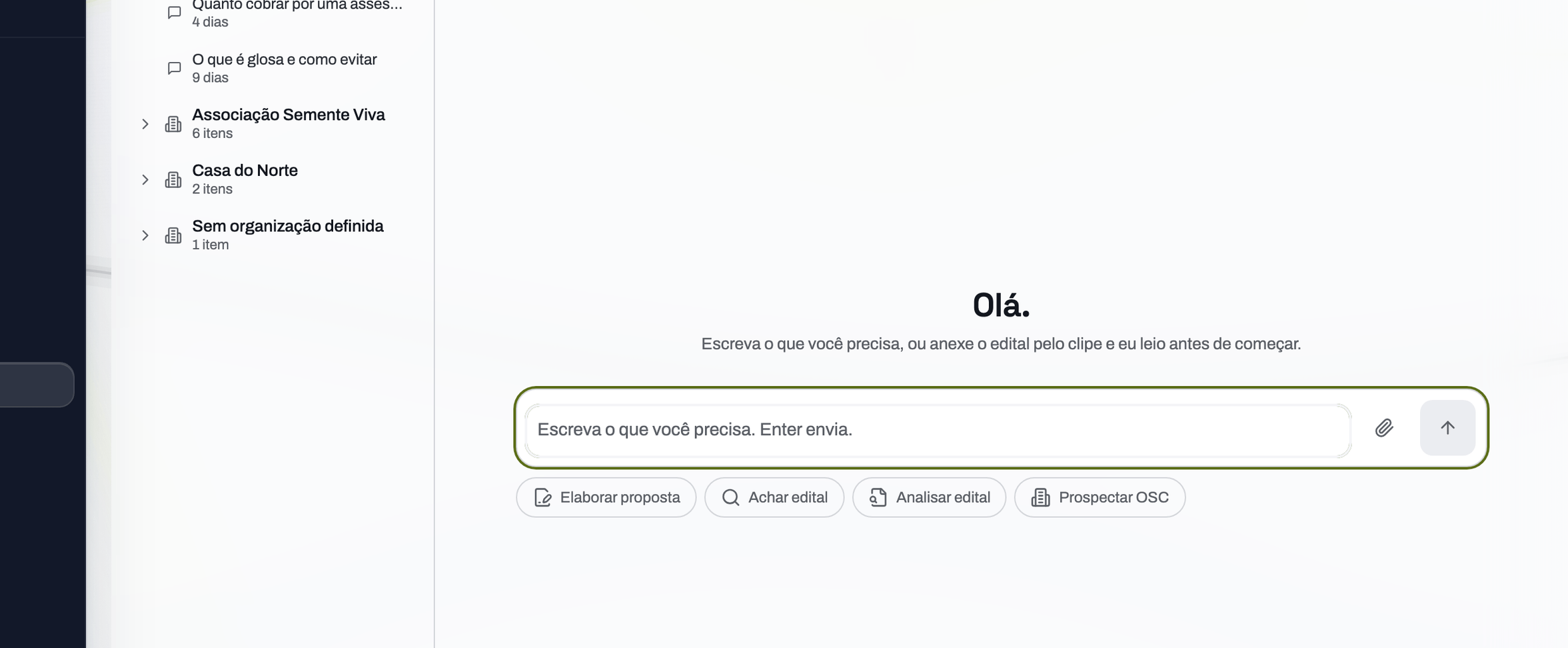 Módulo CaptaIA do CaptaHub, com os quatro agentes em sequência
